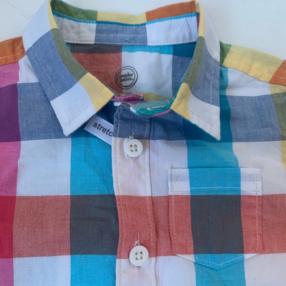 Infant Boys NWT WONDER NATION Dress Shirt 12 mths - Picture 2 of 7